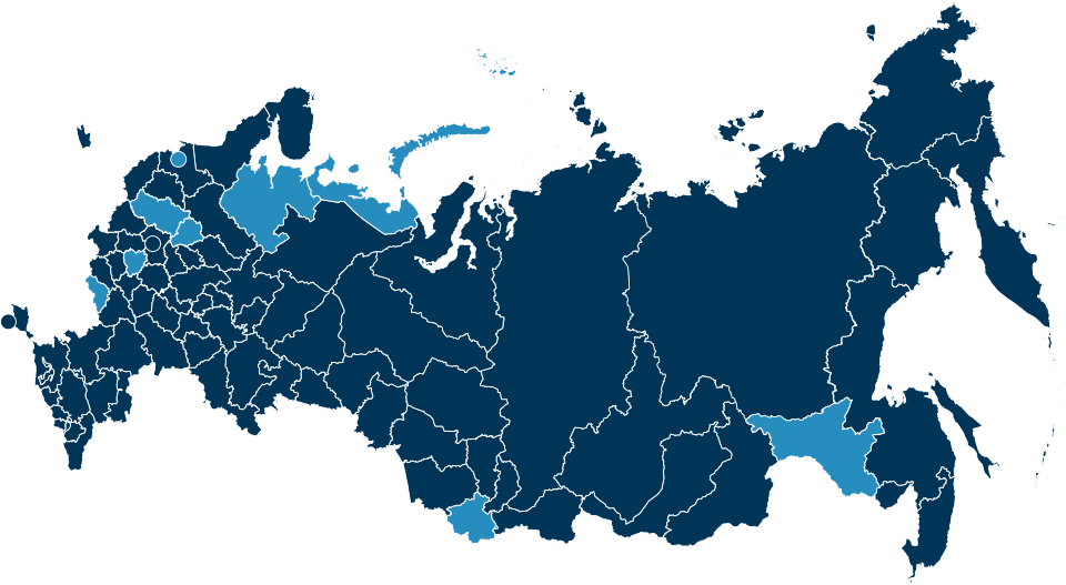 Карта регионов России